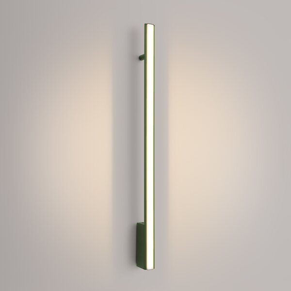 Φωτιστικό τοίχου LED Lagom 90, Λαδί, 3000K, 4x7x88.5 cm