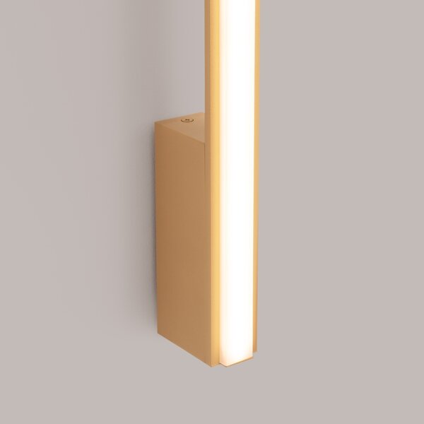 Φωτιστικό τοίχου LED Lagom 90, Χρυσό, 3000K, 4x7x88.5 cm