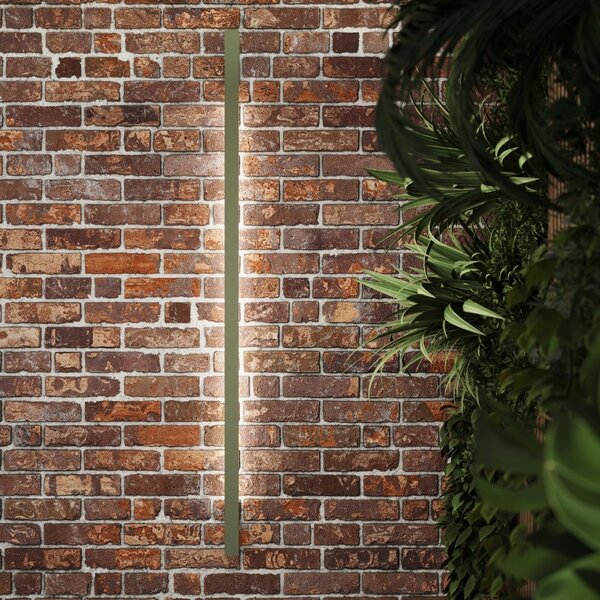 Φωτιστικό τοίχου LED Sappo 120, Λαδί, 3000K, 4x6.5x120 cm