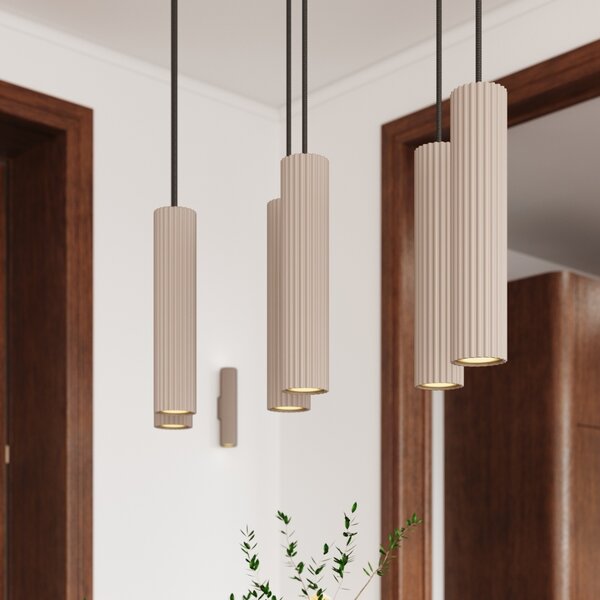 Πλαφονιέρα LED Ivar, Taupe, 4000K, 6.4x6.4x12 cm