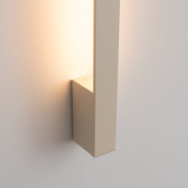Φωτιστικό τοίχου LED Lahti 90, Μπεζ, 3000K, 4x6.5x90 cm