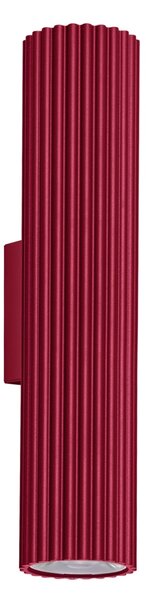 Φωτιστικό τοίχου LED Ivar, Μπορντό, 3000K, 6.4x8.4x30 cm
