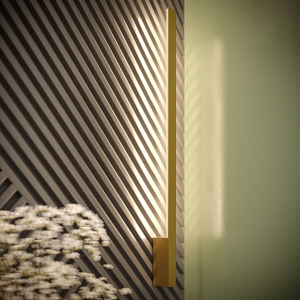 Φωτιστικό τοίχου LED Lahti, Χρυσό, 4000K, 4x6.5x70 cm