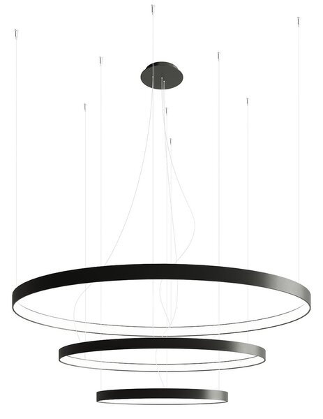 Πολυέλαιος LED Rio, Μαύρος, 3000K, 110x110x150 cm