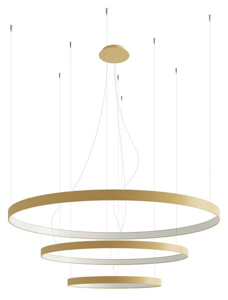 Πολυέλαιος LED Rio 55x78x110, Χρυσός, 4000K, 110x110x150 cm