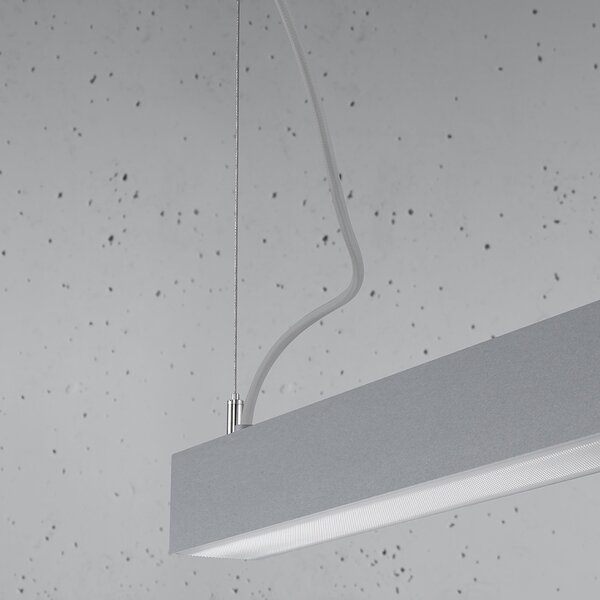 Κρεμαστό φωτιστικό LED Pinne, Γκρι, 3000K, 150x6x150 cm