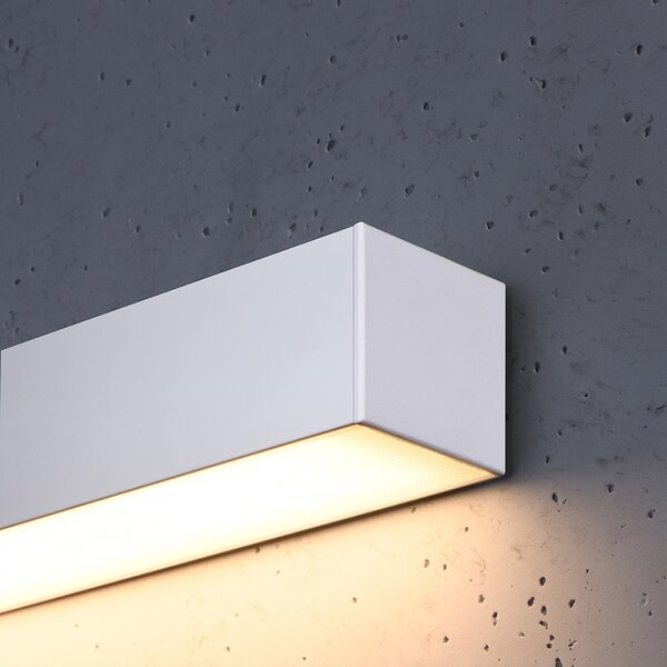 Φωτιστικό τοίχου LED Pinne, Λευκό, 3000K, 67x6x6 cm