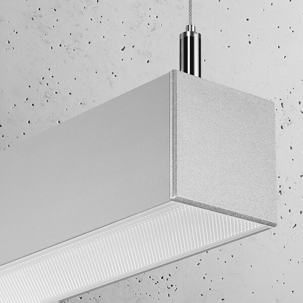 Κρεμαστό φωτιστικό LED Pinne, Γκρι, 3000K, 150x6x150 cm