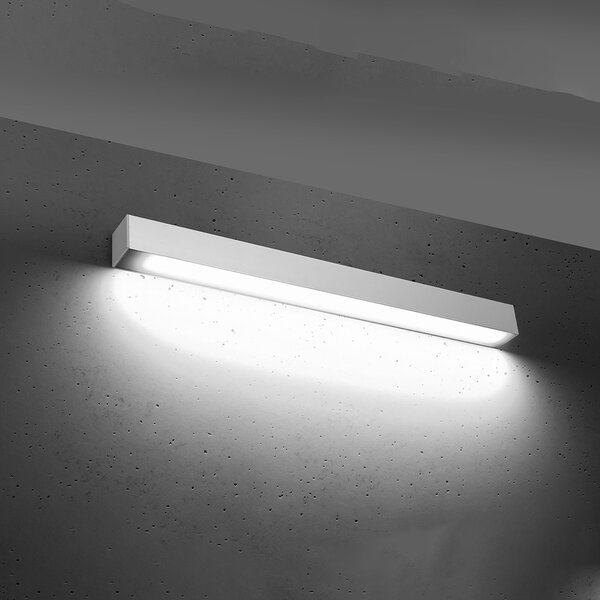 Φωτιστικό τοίχου LED Pinne, Λευκό, 4000K, 67x6x6 cm