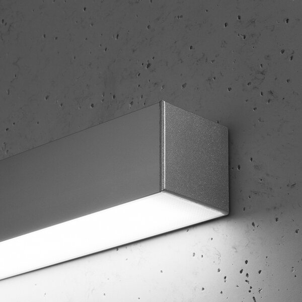 Φωτιστικό τοίχου LED Pinne, Γκρι, 4000K, 90x6x6 cm