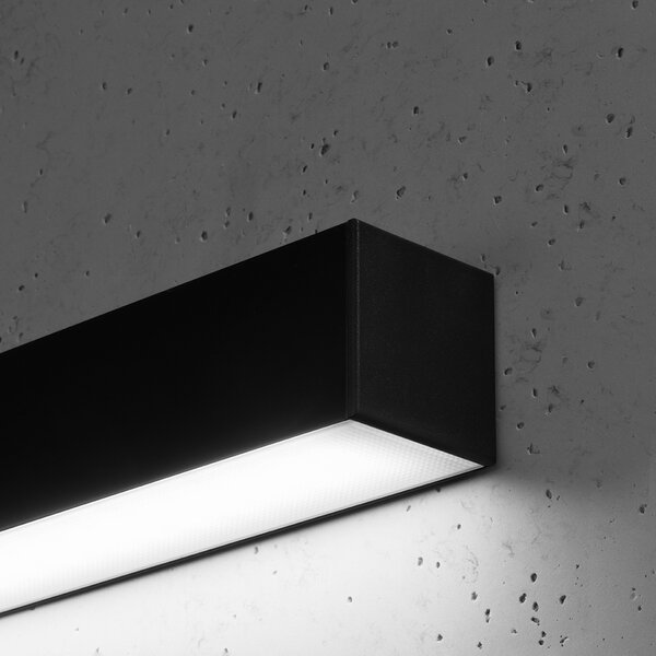 Φωτιστικό τοίχου LED Pinne, Μαύρο, 4000K, 90x6x6 cm