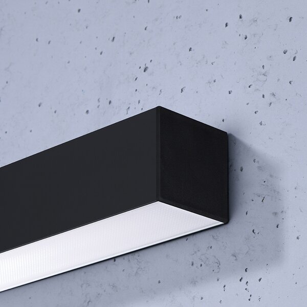 Φωτιστικό τοίχου LED Pinne, Μαύρο, 4000K, 90x6x6 cm