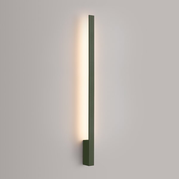 Φωτιστικό τοίχου LED Lahti 90, Λαδί, 3000K, 4x6.5x90 cm
