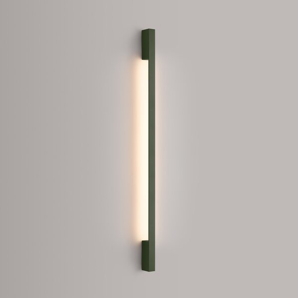 Φωτιστικό τοίχου LED Sappo 120, Λαδί, 3000K, 4x6.5x120 cm