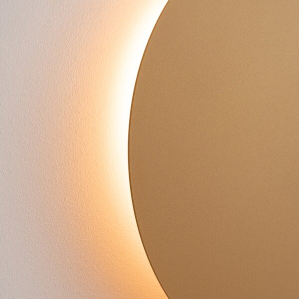 Φωτιστικό τοίχου LED Borgen, Χρυσό, 3000K, 30x30x3.5 cm