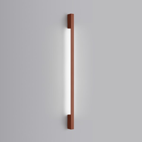Φωτιστικό τοίχου LED Sappo 120, Κόκκινο, 4000K, 4x6.5x120 cm