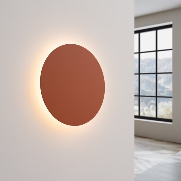 Φωτιστικό τοίχου LED Borgen, Κόκκινο, 3000K, 30x30x3.5 cm