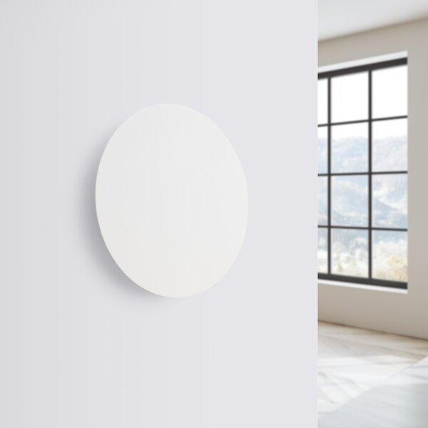 Φωτιστικό τοίχου LED Borgen, Λευκό, 3000K, 30x30x3.5 cm