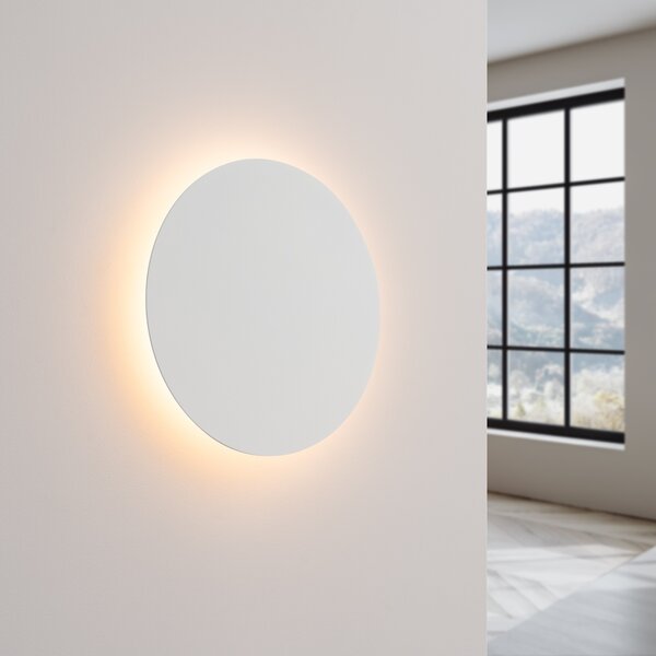 Φωτιστικό τοίχου LED Borgen, Λευκό, 3000K, 30x30x3.5 cm