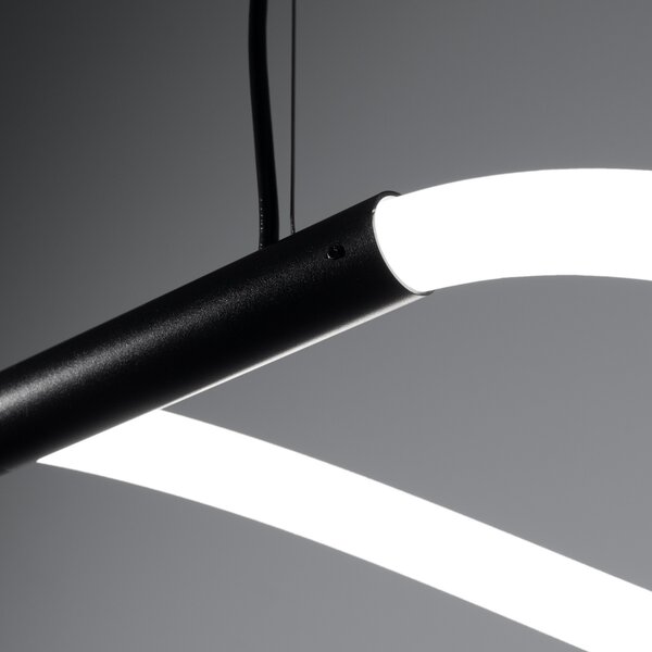 Κρεμαστό φωτιστικό LED Galakse, Μαύρο, 2700-6500K, 148x58x160 cm