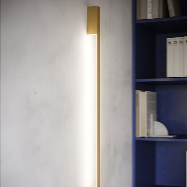 Φωτιστικό τοίχου LED Sappo, Χρυσό, 4000K, 4x6.5x150 cm