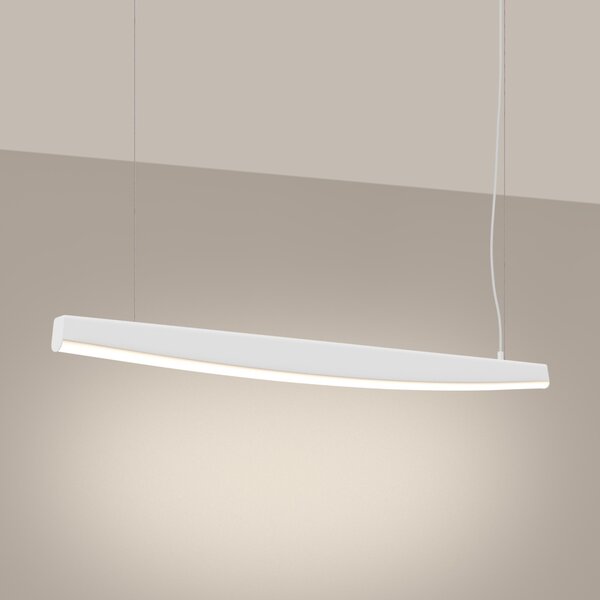 Κρεμαστό φωτιστικό LED Jorun 120, Λευκό, 3000K, 120x3x210 cm