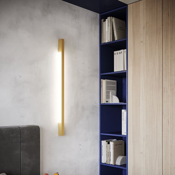 Φωτιστικό τοίχου LED Sappo, Χρυσό, 4000K, 4x6.5x150 cm