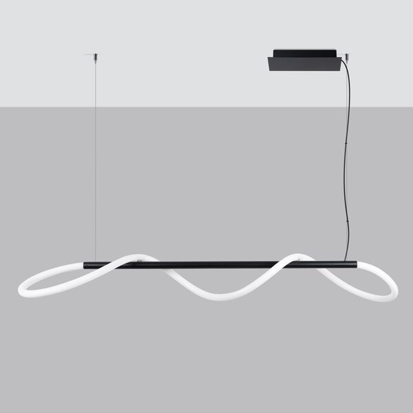 Κρεμαστό φωτιστικό LED Galakse, Μαύρο, 2700-6500K, 148x58x160 cm