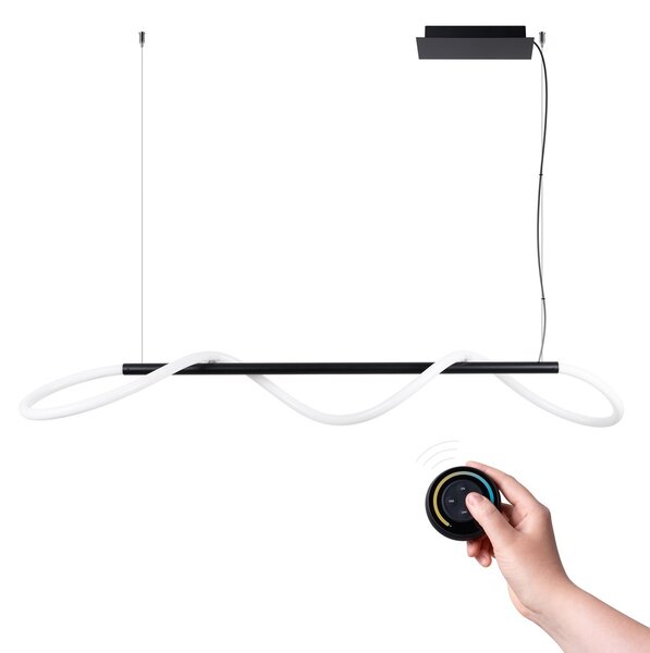 Κρεμαστό φωτιστικό LED Galakse, Μαύρο, 2700-6500K, 148x58x160 cm