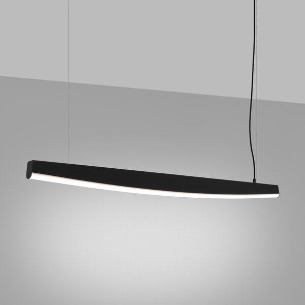 Κρεμαστό φωτιστικό LED Jorun 120, Μαύρο, 4000K, 120x3x210 cm