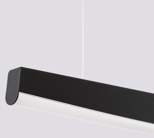 Κρεμαστό φωτιστικό LED Jorun 150, Μαύρο, 3000K, 150x3x210 cm