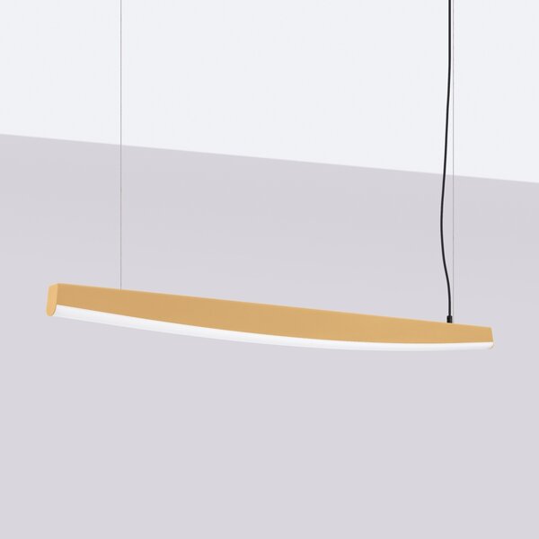 Κρεμαστό φωτιστικό LED Jorun 120, Χρυσό, 4000K, 120x3x210 cm