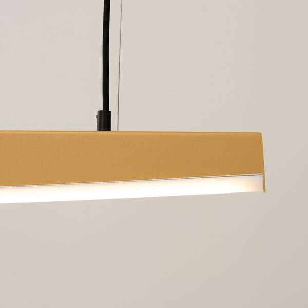 Κρεμαστό φωτιστικό LED Jorun 150, Χρυσό, 3000K, 150x3x210 cm