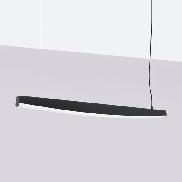 Κρεμαστό φωτιστικό LED Jorun 120, Μαύρο, 4000K, 120x3x210 cm
