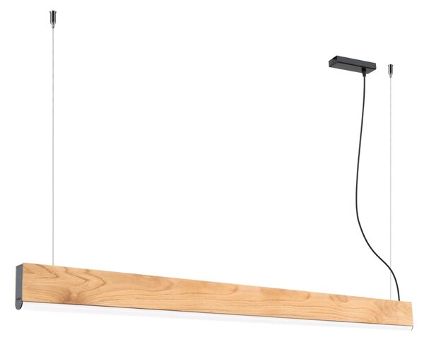 Κρεμαστό φωτιστικό LED Lykke, Δρυς, 4000K, 150x3.5x150 cm