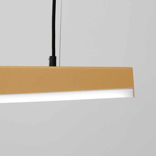 Κρεμαστό φωτιστικό LED Jorun 120, Χρυσό, 4000K, 120x3x210 cm
