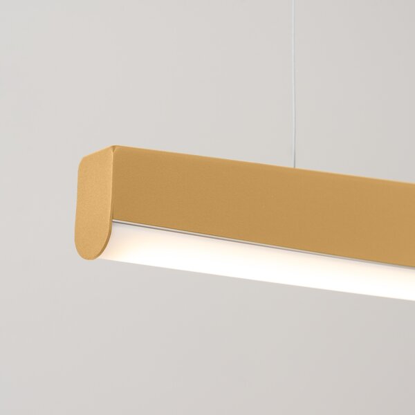 Κρεμαστό φωτιστικό LED Jorun 150, Χρυσό, 3000K, 150x3x210 cm
