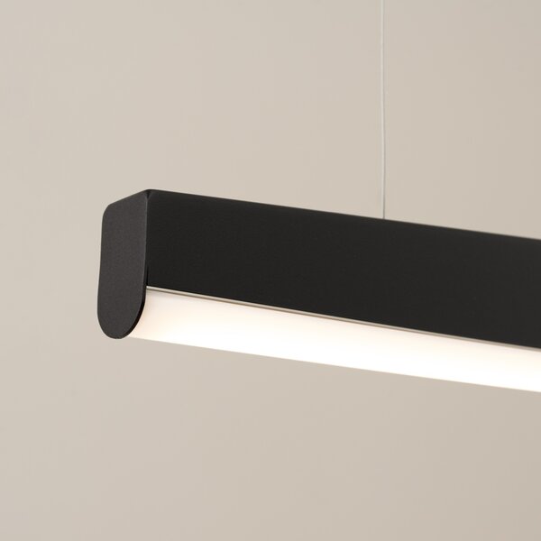 Κρεμαστό φωτιστικό LED Jorun 150, Μαύρο, 3000K, 150x3x210 cm