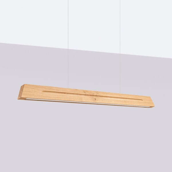 Κρεμαστό φωτιστικό LED Skog, Δρυς, 3000K, 120x5.5x210 cm