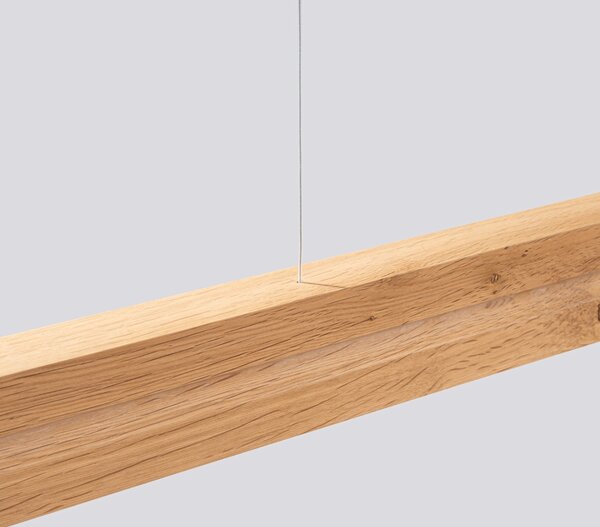 Κρεμαστό φωτιστικό LED Skog, Δρυς, 3000K, 120x5.5x210 cm
