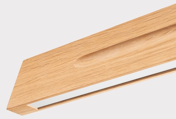 Κρεμαστό φωτιστικό LED Skog, Δρυς, 3000K, 120x5.5x210 cm
