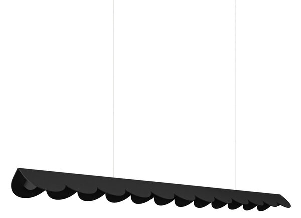 Κρεμαστό φωτιστικό LED Biscuit, Μαύρο, 3000K, 131x13x200 cm