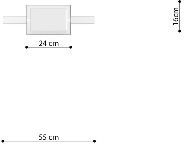 Κρεμαστό φωτιστικό LED Rio 55, Λαδί, 3000K, 55x16x150 cm