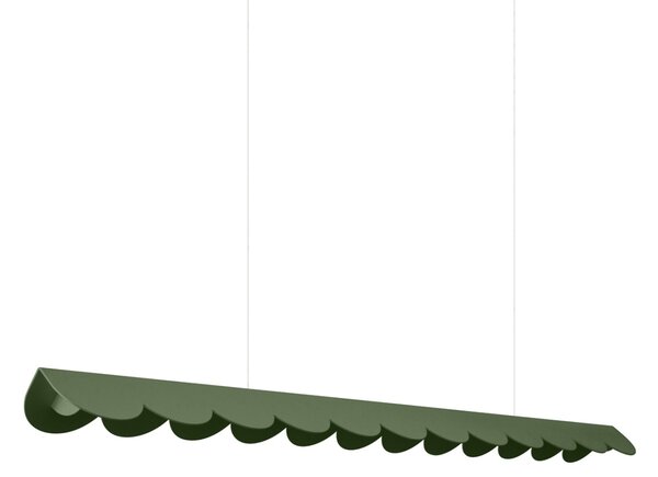 Κρεμαστό φωτιστικό LED Biscuit, Λαδί, 3000K, 131x13x200 cm