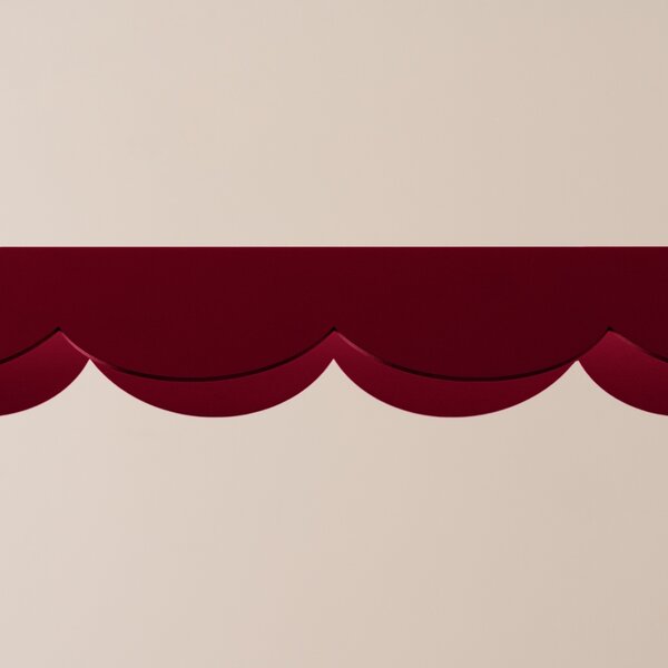 Κρεμαστό φωτιστικό LED Biscuit, Μπορντό, 3000K, 131x13x200 cm