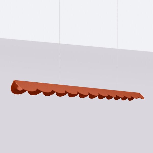 Κρεμαστό φωτιστικό LED Biscuit, Κόκκινο, 3000K, 131x13x200 cm