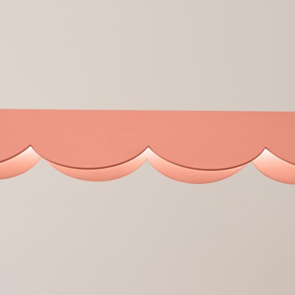 Κρεμαστό φωτιστικό LED Biscuit, Ροδακινί, 3000K, 131x13x200 cm