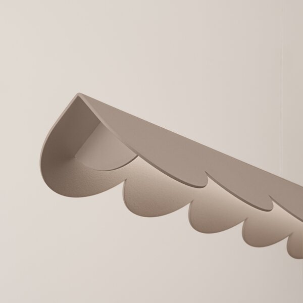 Κρεμαστό φωτιστικό LED Biscuit, Taupe, 3000K, 131x13x200 cm