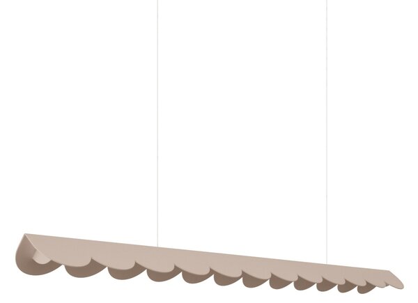 Κρεμαστό φωτιστικό LED Biscuit, Taupe, 3000K, 131x13x200 cm