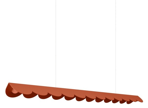 Κρεμαστό φωτιστικό LED Biscuit, Κόκκινο, 3000K, 131x13x200 cm